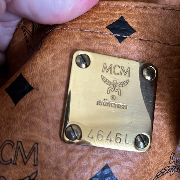 Vintage MCM Shopper Tote Cognac Visetos made in Germany - Picture 15 of 15